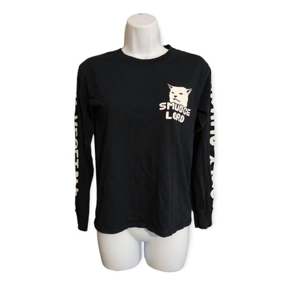 Smudge Lord Cat Meme Long Sleeve Tee sz XS - Picture 1 of 10